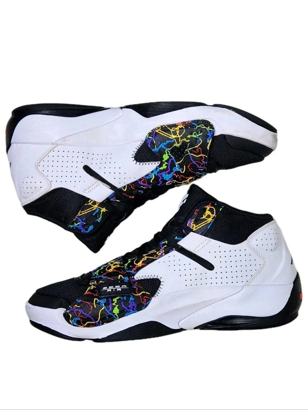 NIKE Air Jordan Zion 2 'Noah' Sz 11.5 White/Black-Multicolor DO9071-003